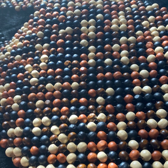 Zara Wood Beaded Bag - Picture 7 of 8